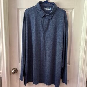 Roundtree & Yorke Blue Polo Shirt Classic Knit